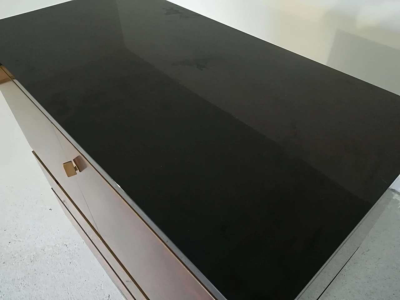 Credenza in legno e radica di Saporiti Italia, anni '70 1108437