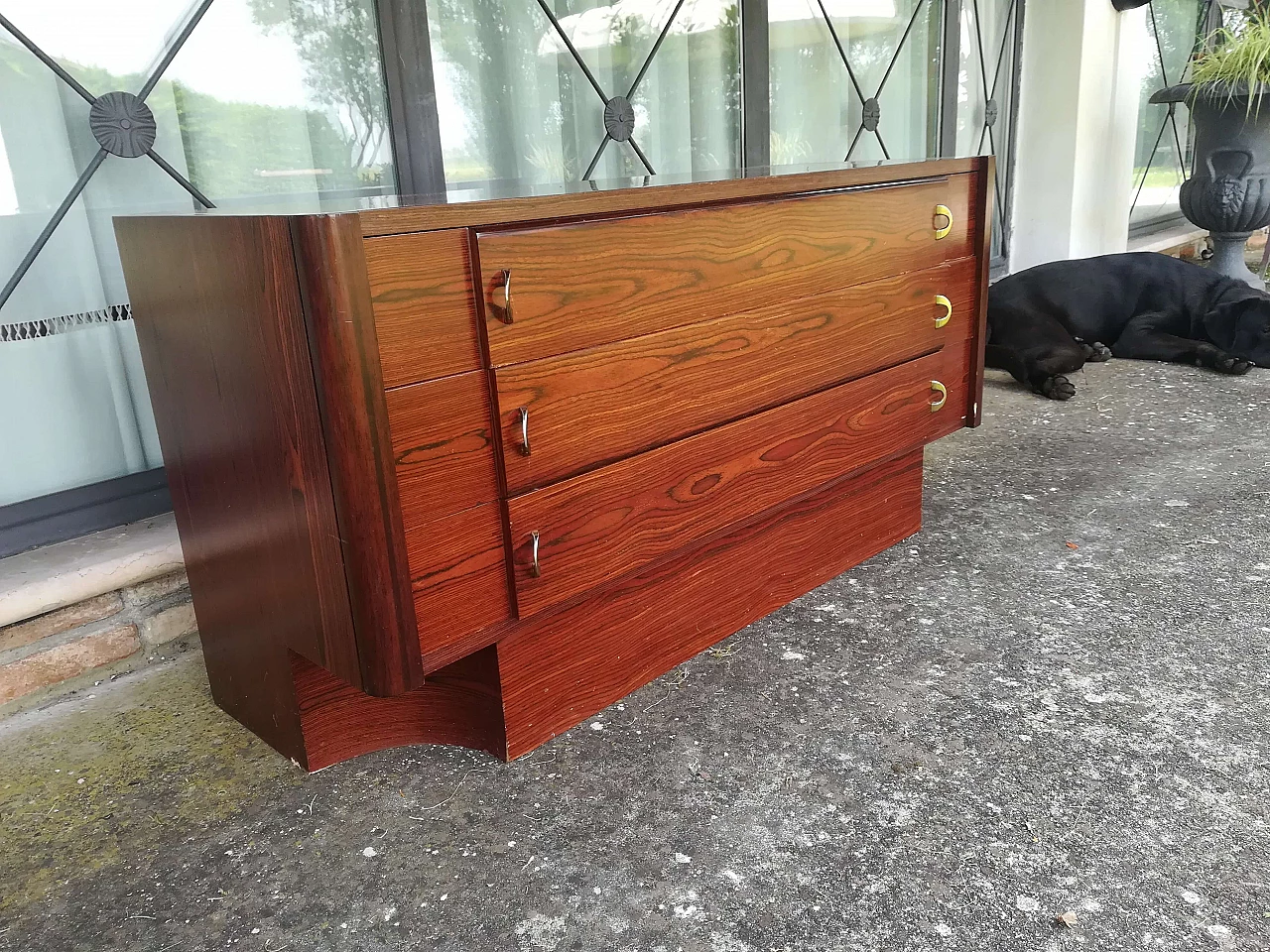 Rosewood chest of drawers, 70's 1108456