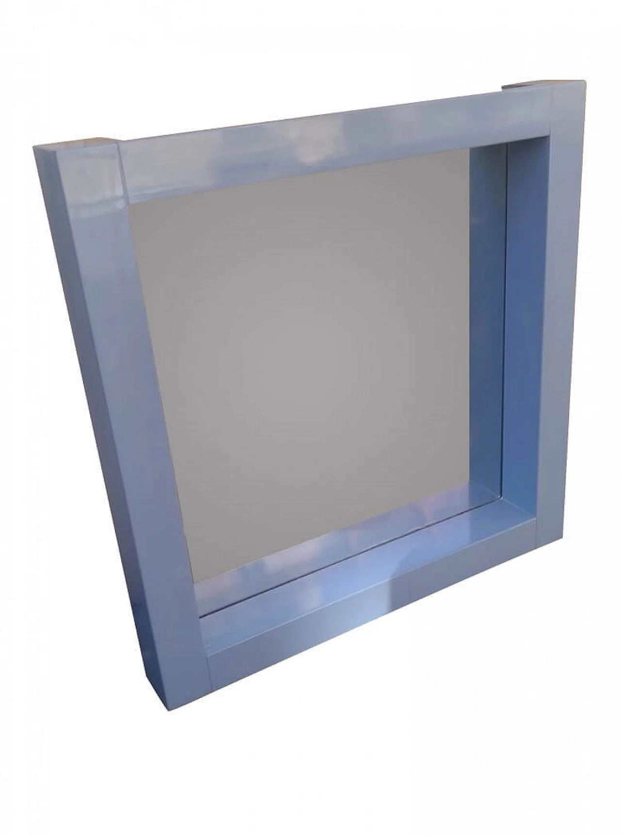 Blue lacquered wood mirror by Ambrogio Tresoldi and Alberto Salvati, 80's 1109268