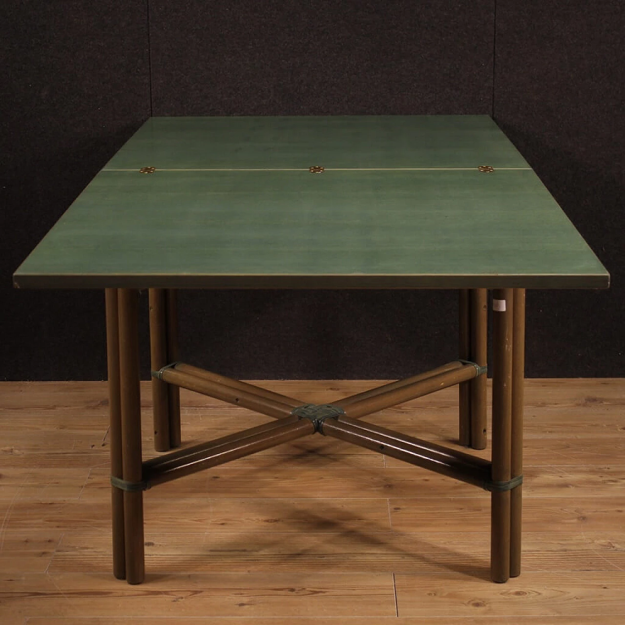 Tavolo allungabile italiano di design in legno esotico 1109438