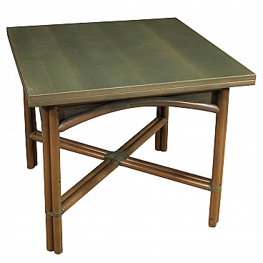 Italian design extendable table in exotic wood