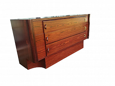 Rosewood chest of drawers, 70's