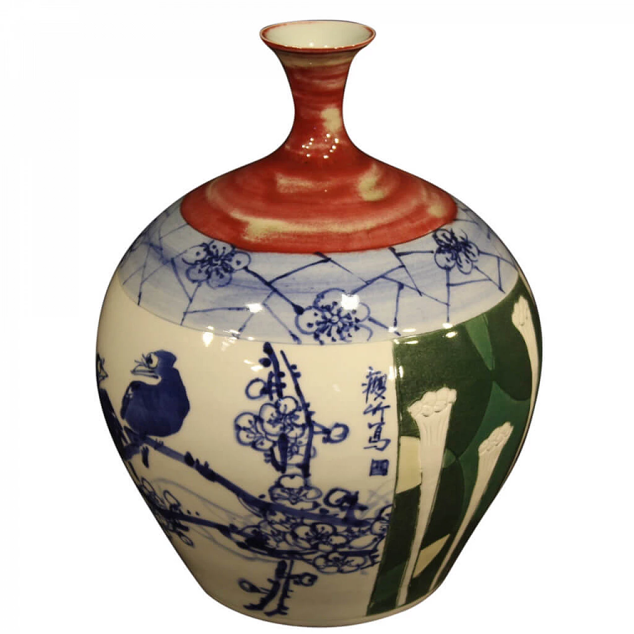 Chinese painted ceramic vase 1109605