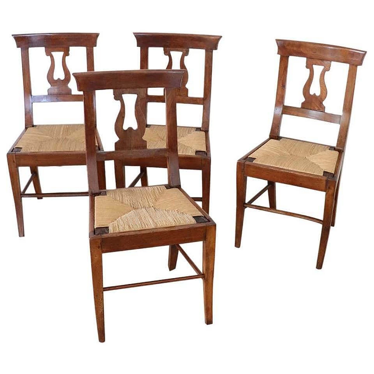 4 sedie epoca Impero in noce, '800 1109678