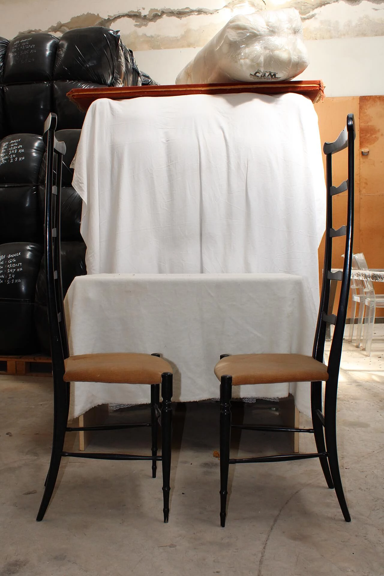 Pair of Chiavarine chairs, 1950s 1109706