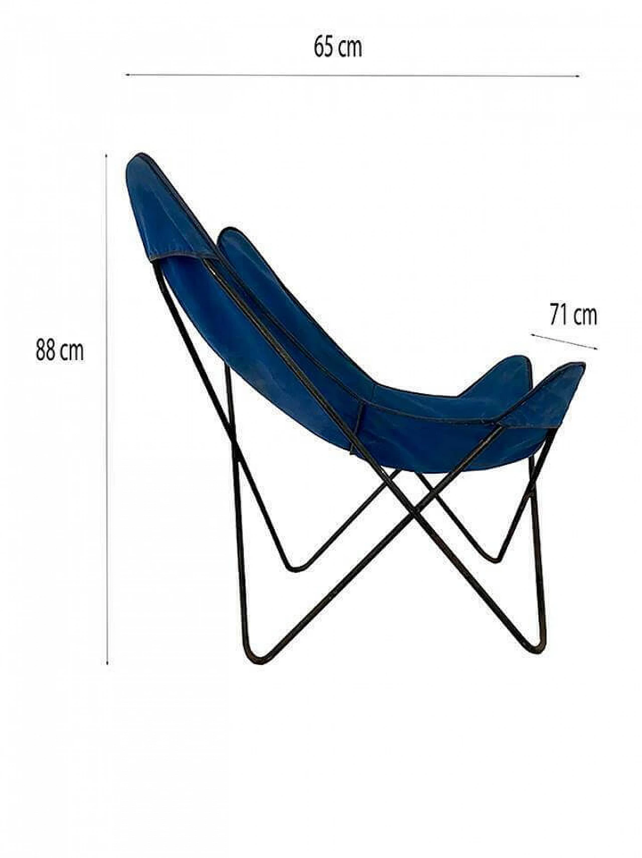 Butterfly armchair by Jeorge Hardoy Ferrari for Knoll, 70's 1110061