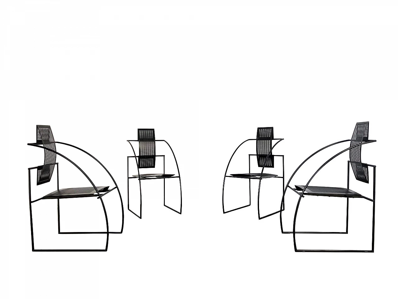 4 Chairs Quinta by Mario Botta for Alias, 80s 1110437