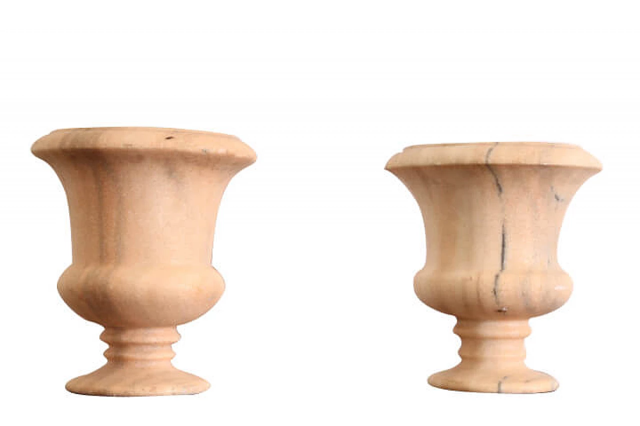 Pair of pink marble vases from '800 1111380