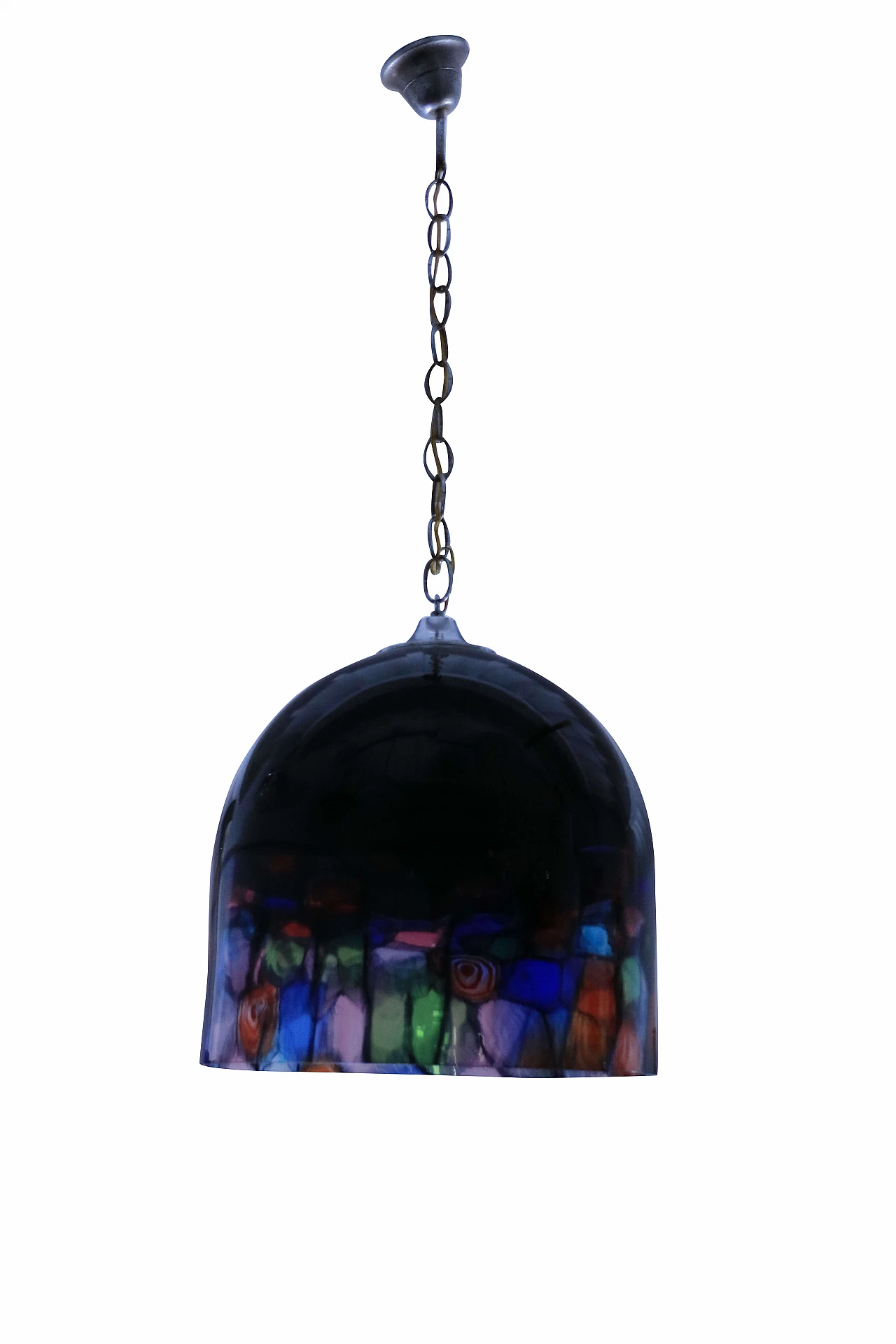 Murano glass bell pendant lamp by Noti Massari for Leucos 1112051