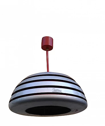 Chrome and aluminium ceiling lamp by Hans-Agne Jakobsson, 1960s
