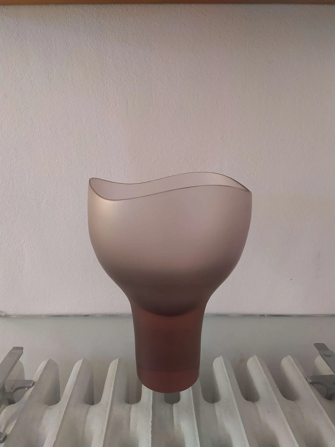 Pair of vases Battuto designed by Tobia Scarpa for Venini, 70s 1112104
