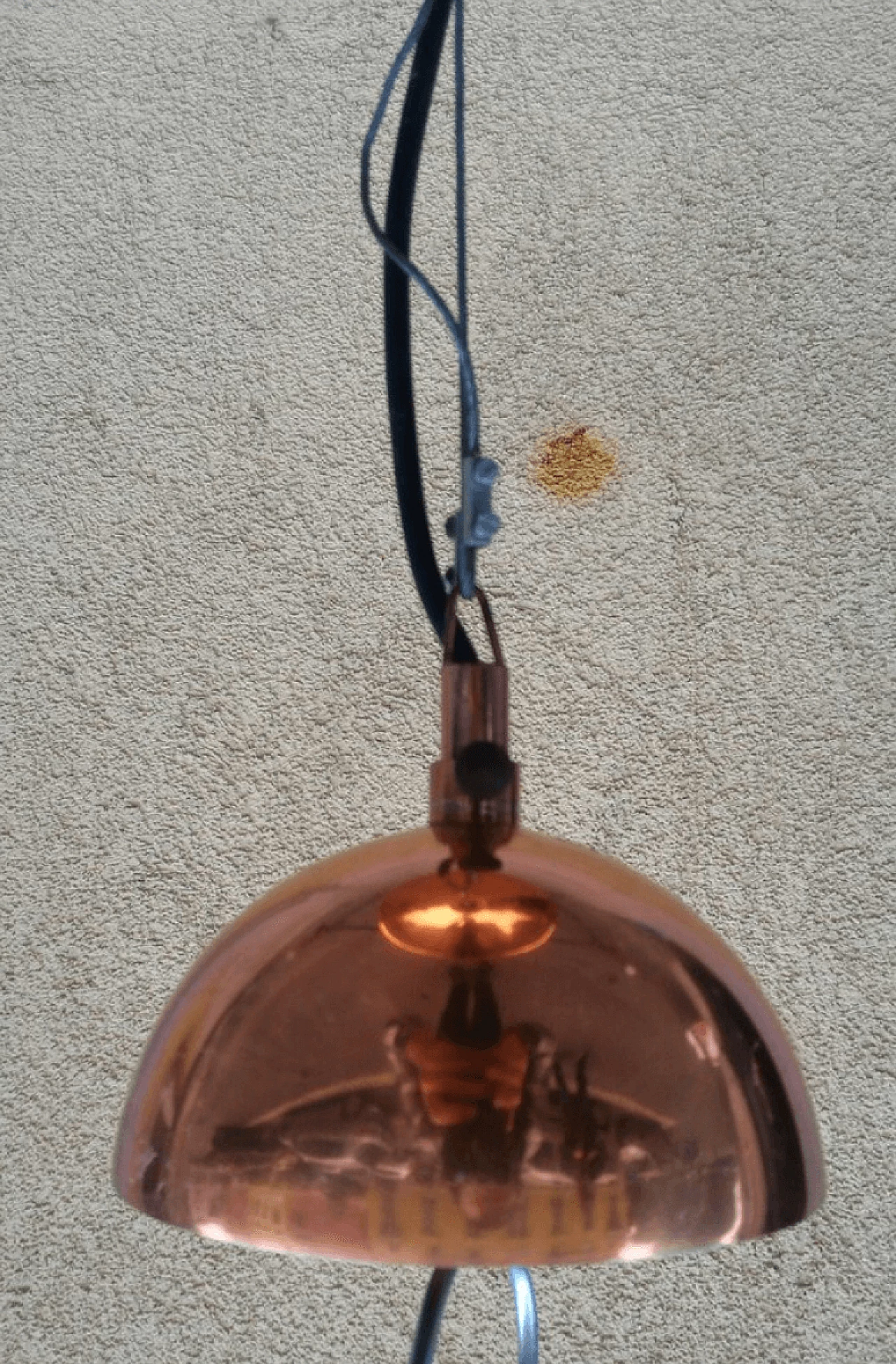 Copper ceiling lamp, 1970's 1112315