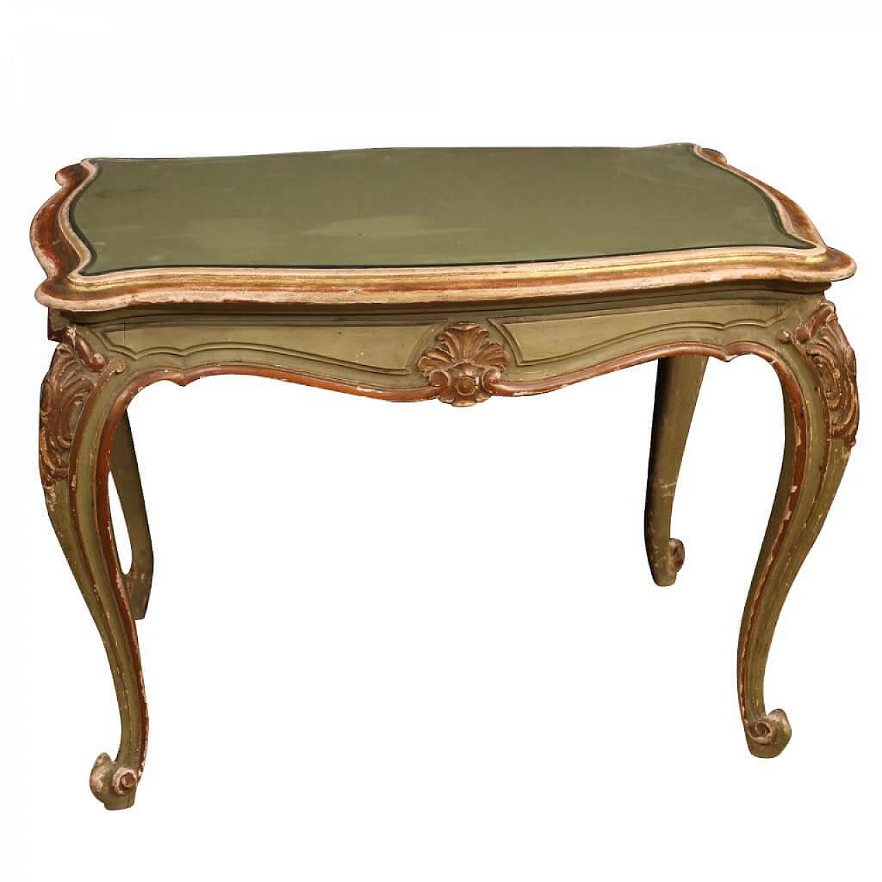 Tavolino veneziano in legno laccato e dorato 1112427