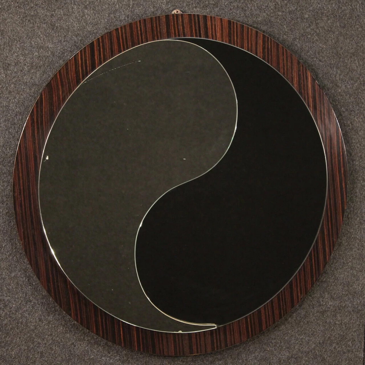 Italian design mirror in rosewood 1112858