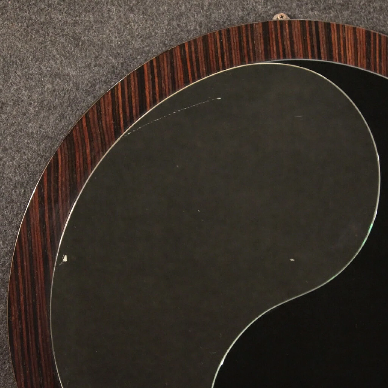 Italian design mirror in rosewood 1112859