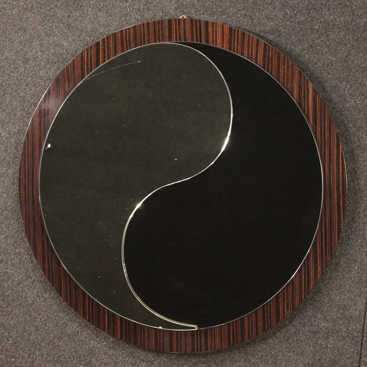 Italian design mirror in rosewood 1112863