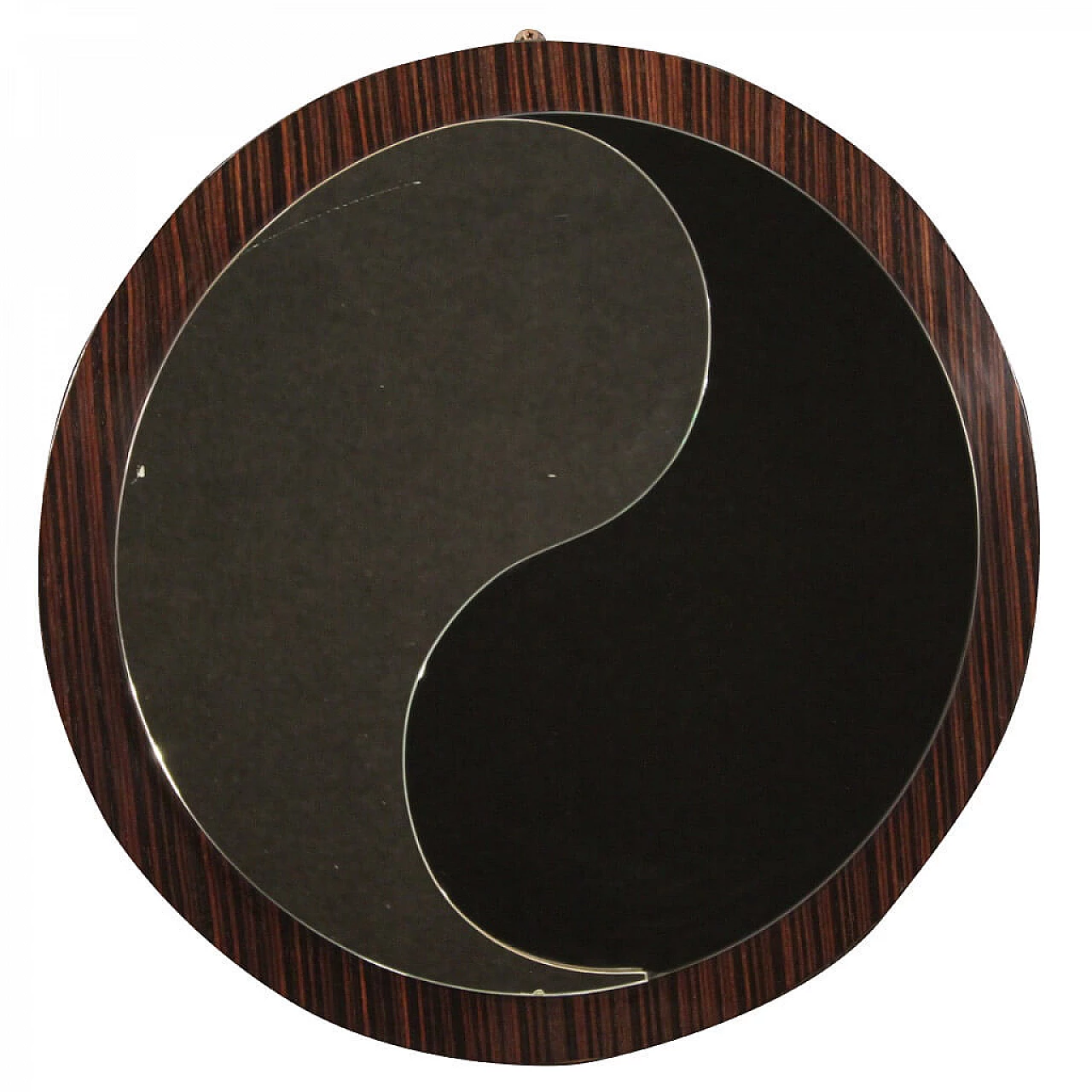 Italian design mirror in rosewood 1112970