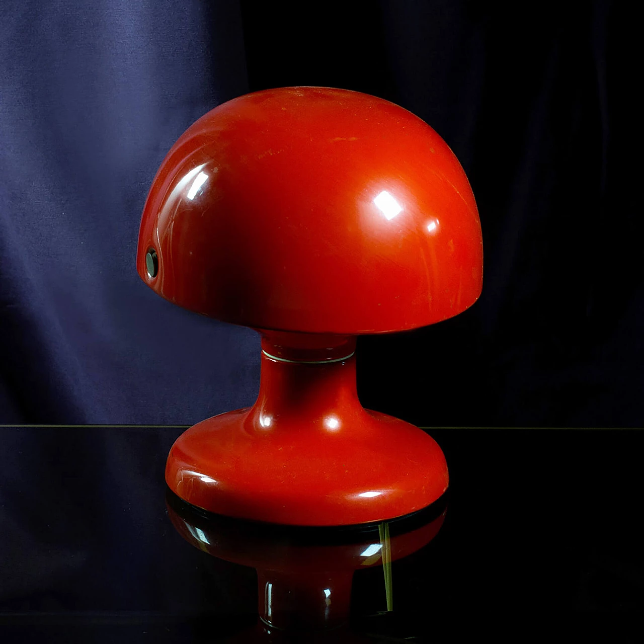 Jucker table lamp by Tobia Scarpa for Flos, orange metal, Italy, 60s 1113100