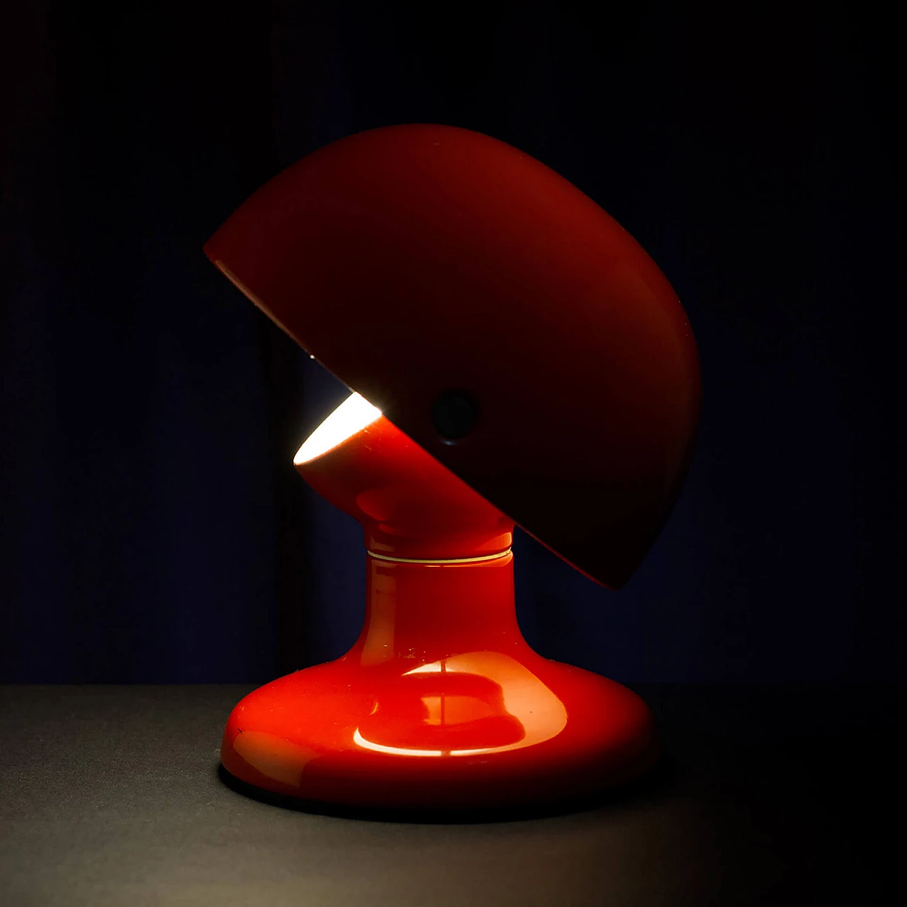 Jucker table lamp by Tobia Scarpa for Flos, orange metal, Italy, 60s 1113104