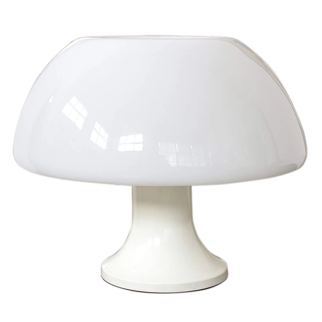 White mashroom table lamp by Martinelli Luce, Italy, 60s 1113108