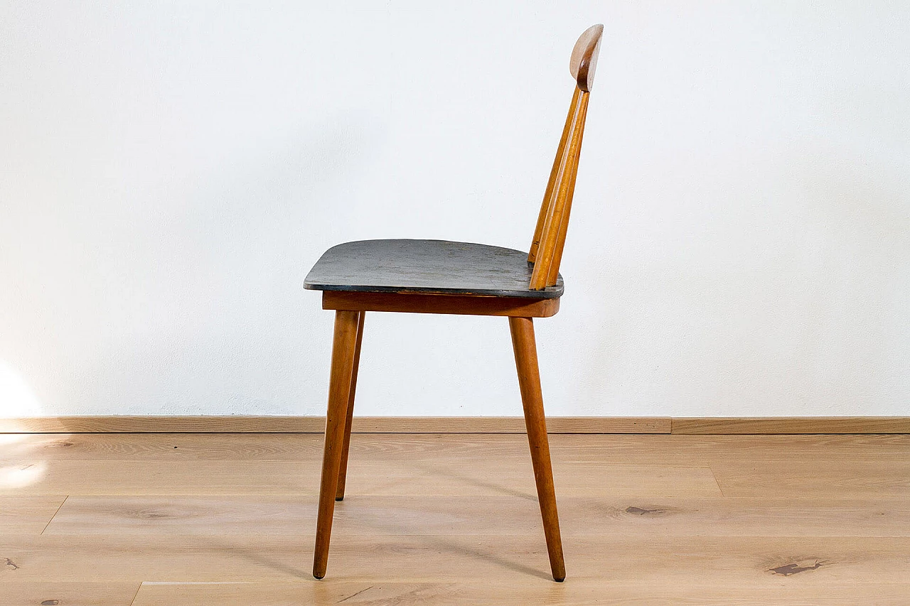 Sedia in legno stile Danese, anni ’50 1113413