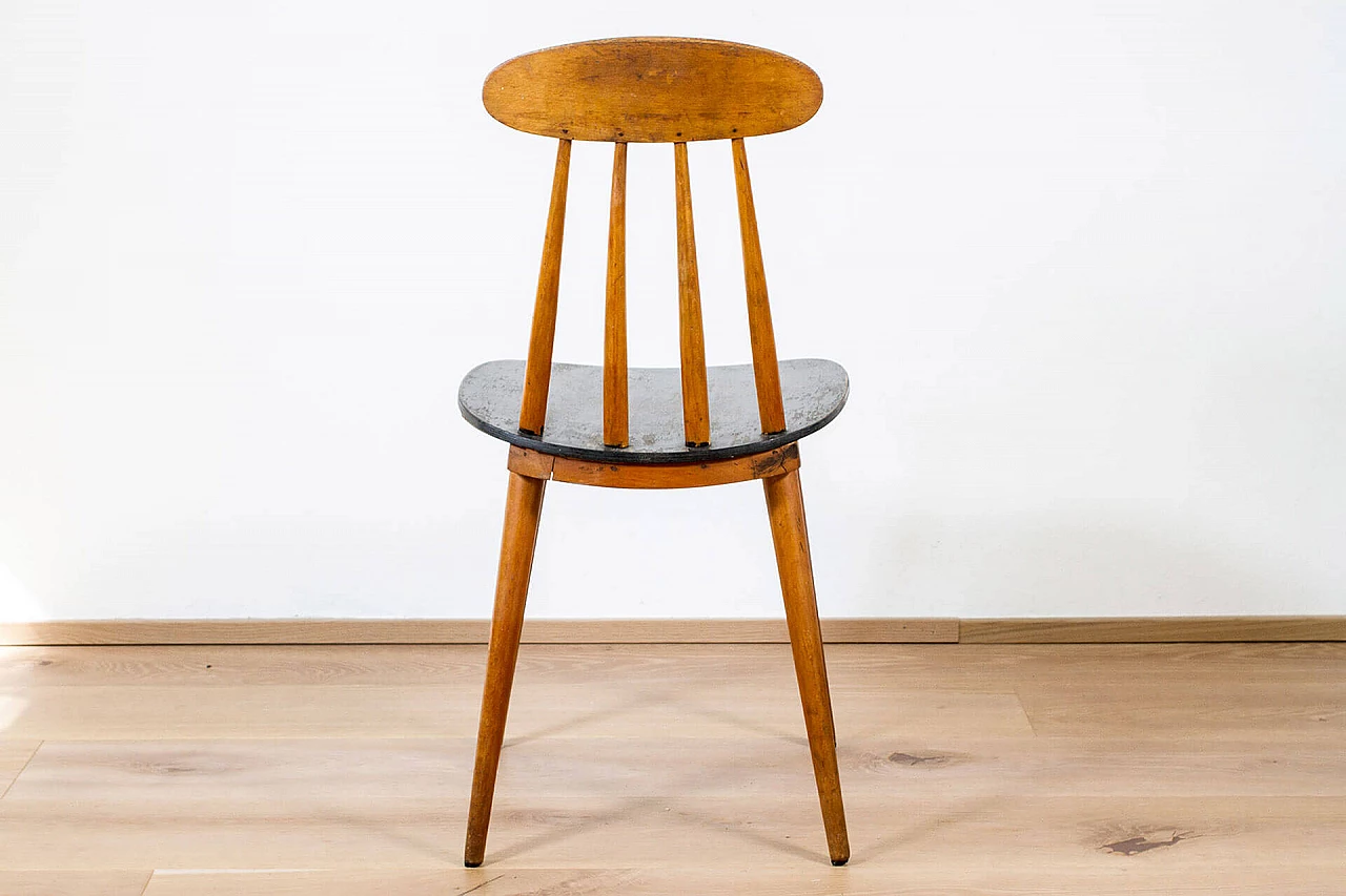 Sedia in legno stile Danese, anni ’50 1113415