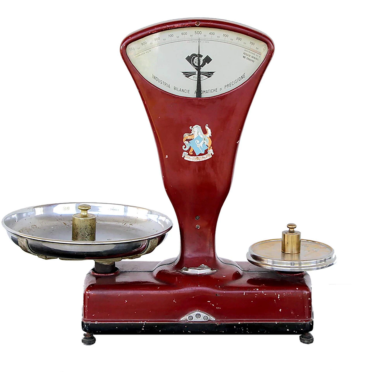 Red Pastore model B2 metal scale, Italy, 40s 1114133