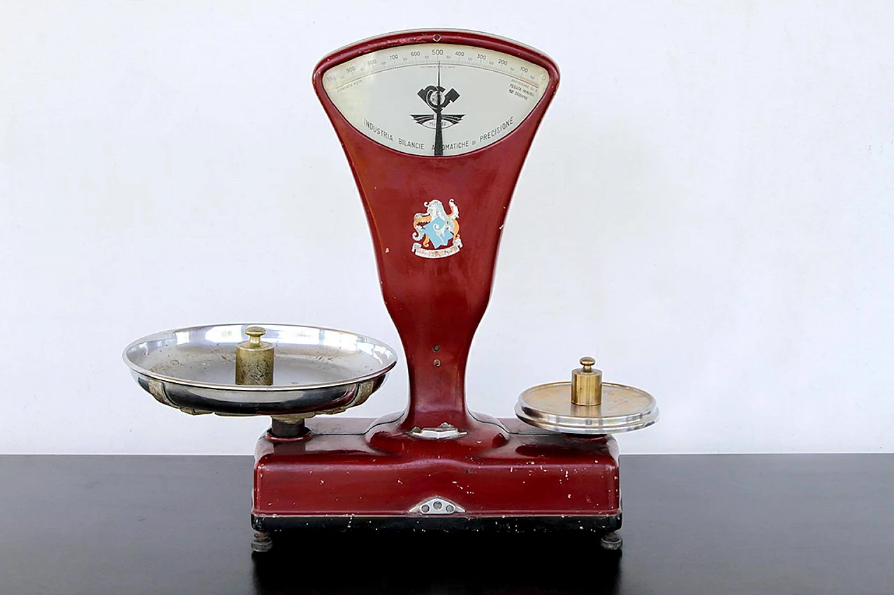 Red Pastore model B2 metal scale, Italy, 40s 1114140