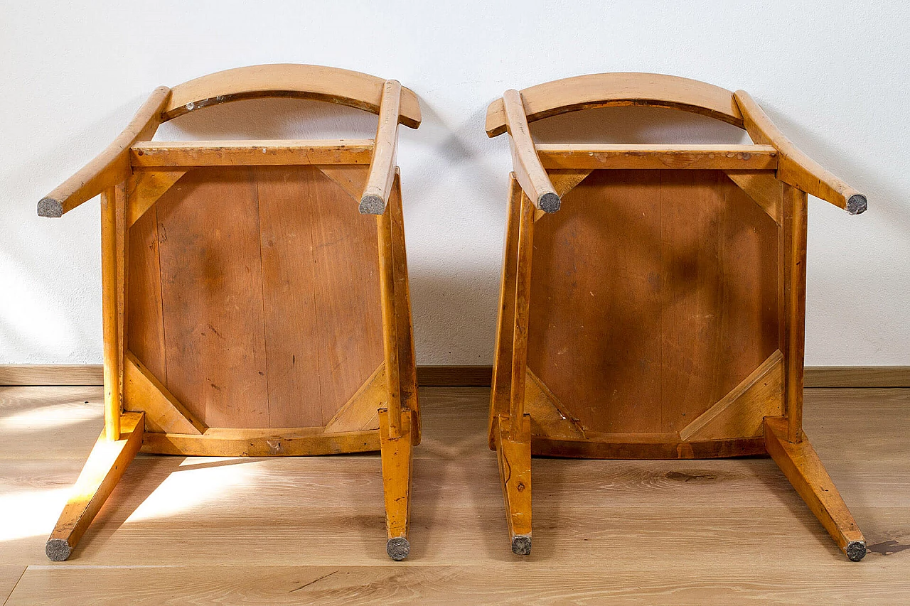 Coppia di sedie in faggio, anni ’60 1114150