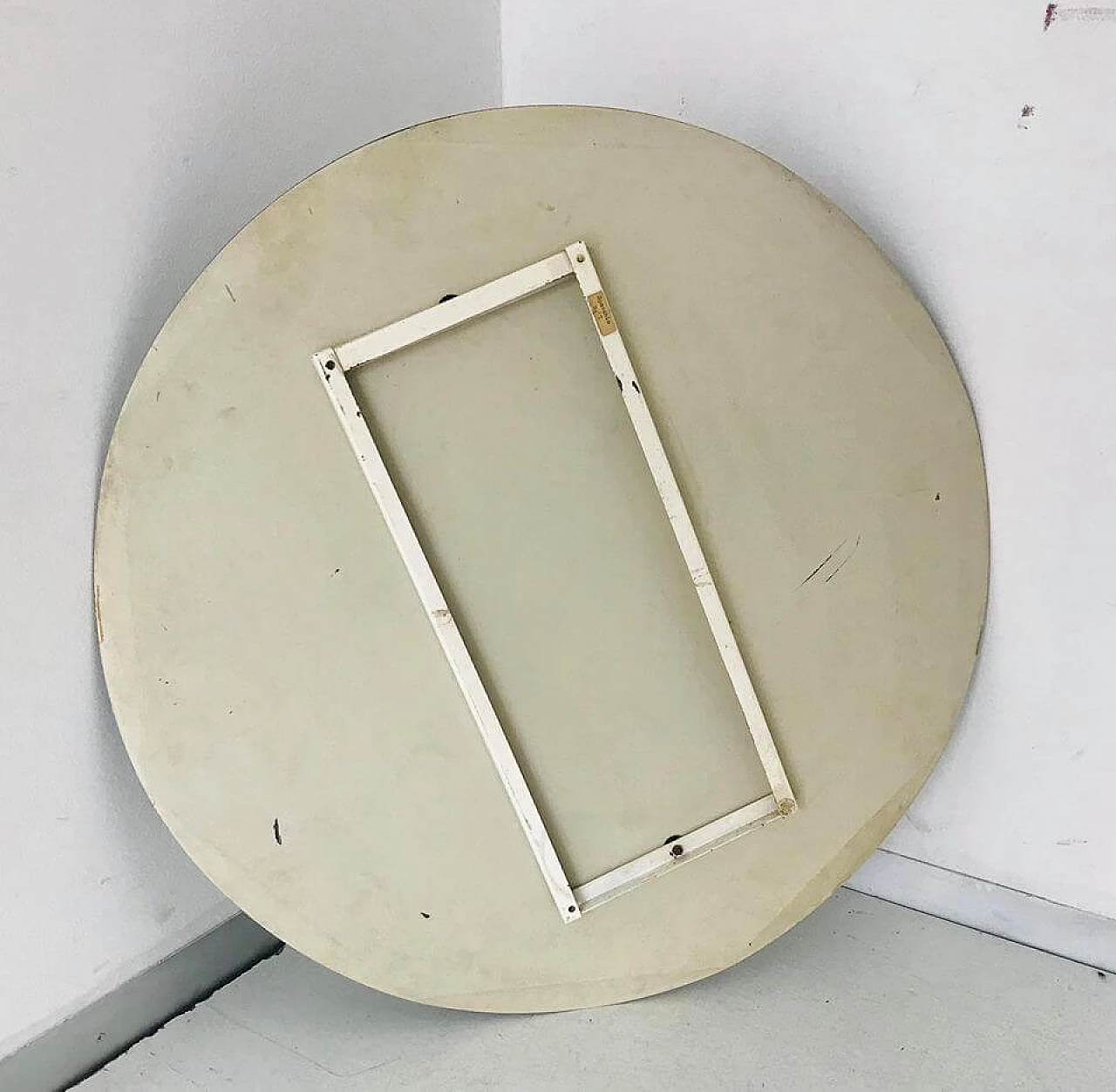Octagonal wall mirror with smoked glass, 70's 1114212