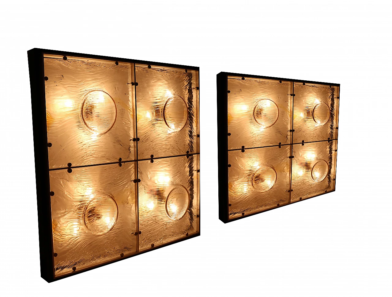 Coppia di lampade in vetro di Murano di Toni Zuccheri 1115876