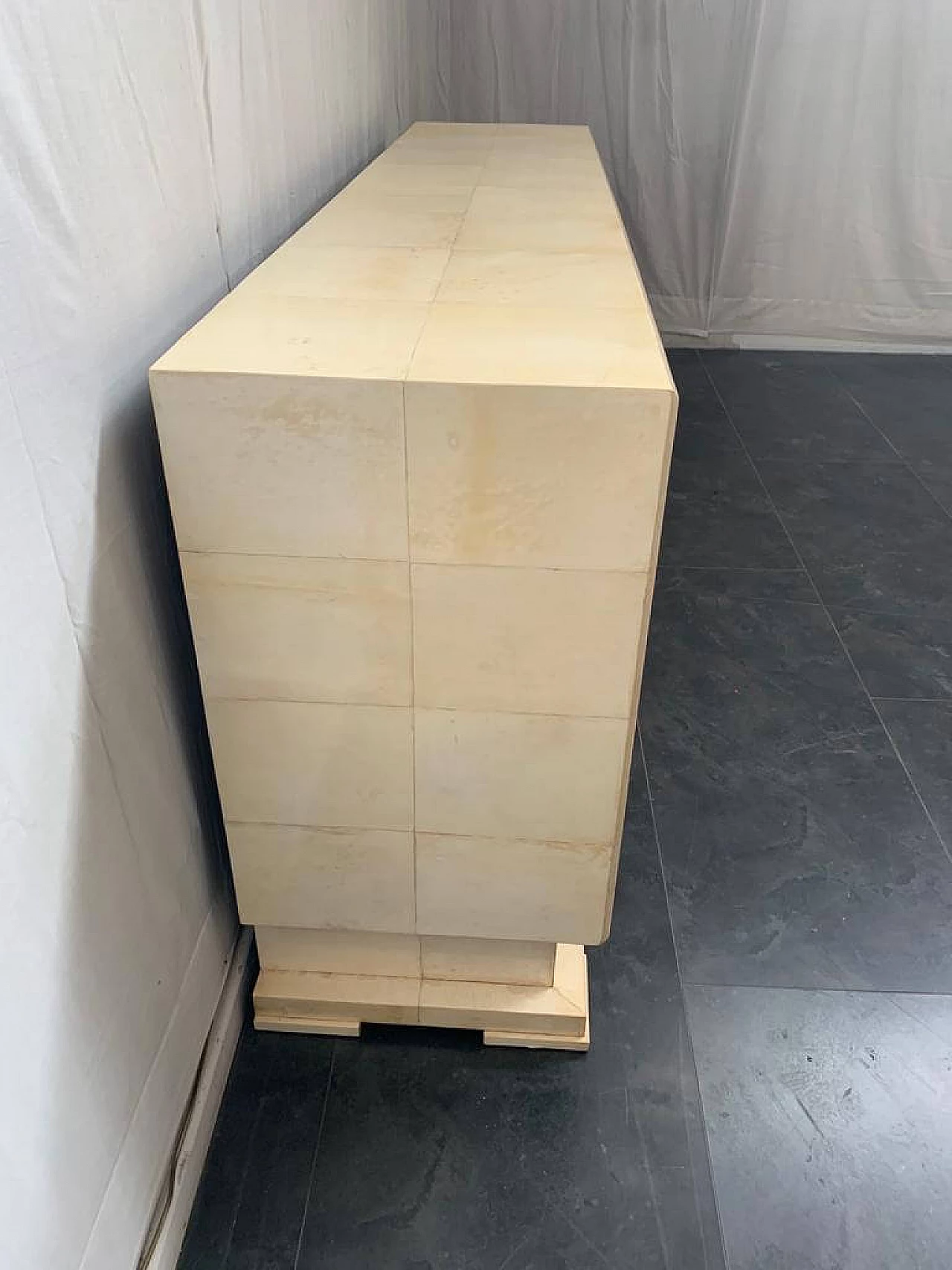 Art Deco Italian parchment sideboard, 1930s 1116266