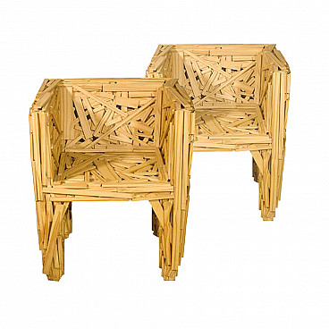Pair of two Favela armchairs designed by Humberto and Fernando Campana for Edra