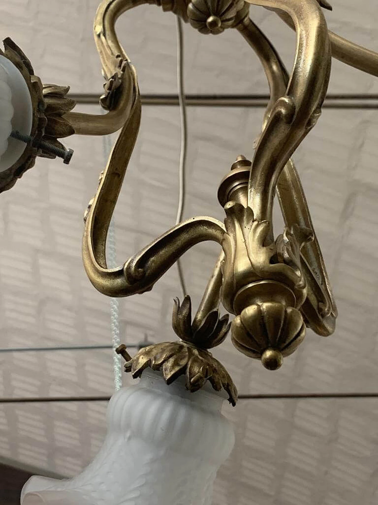 Art Nouveau bronze ceiling lamp 1116428