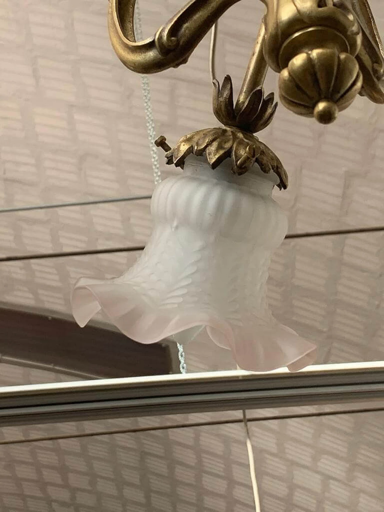 Art Nouveau bronze ceiling lamp 1116429