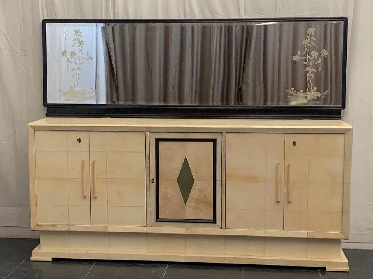 Specchio italiano Art Déco, anni '30 1116482