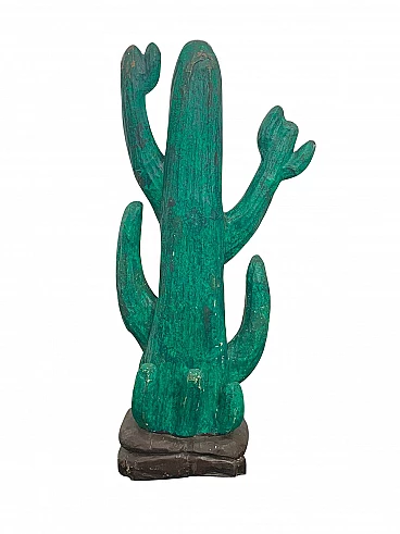 Scultura di cactus in papier mâché di Roy Roberts, anni '70