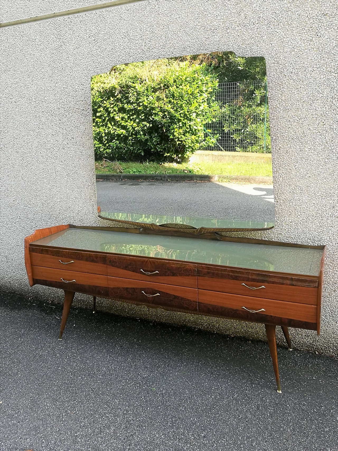 Chest of drawers with mirror by Paolo Buffa, 50s 1117076