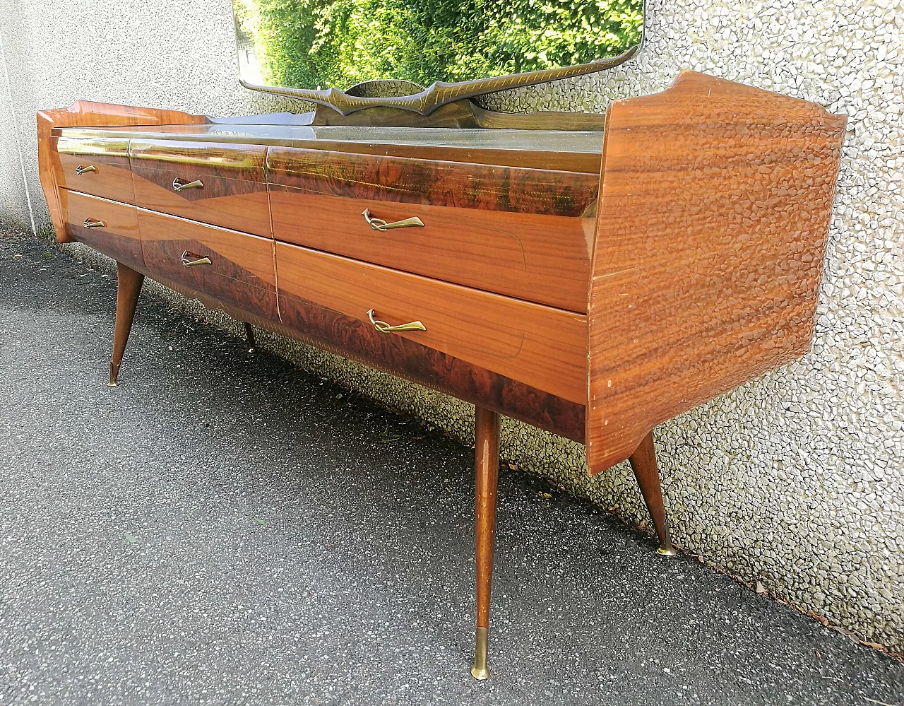 Chest of drawers with mirror by Paolo Buffa, 50s 1117078