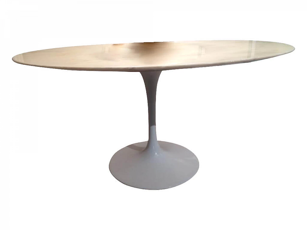 Tavolino da caffè con piano in marmo Tulip di Eero Saarinen per Knoll 1117168