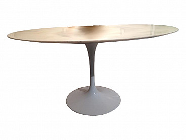 Coffee table with marble top Tulip by Eero Saarinen for Knoll