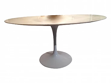 Tavolino da caffè con piano in marmo Tulip di Eero Saarinen per Knoll