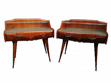 Pair of bedside tables by Paolo Buffa, 1950s