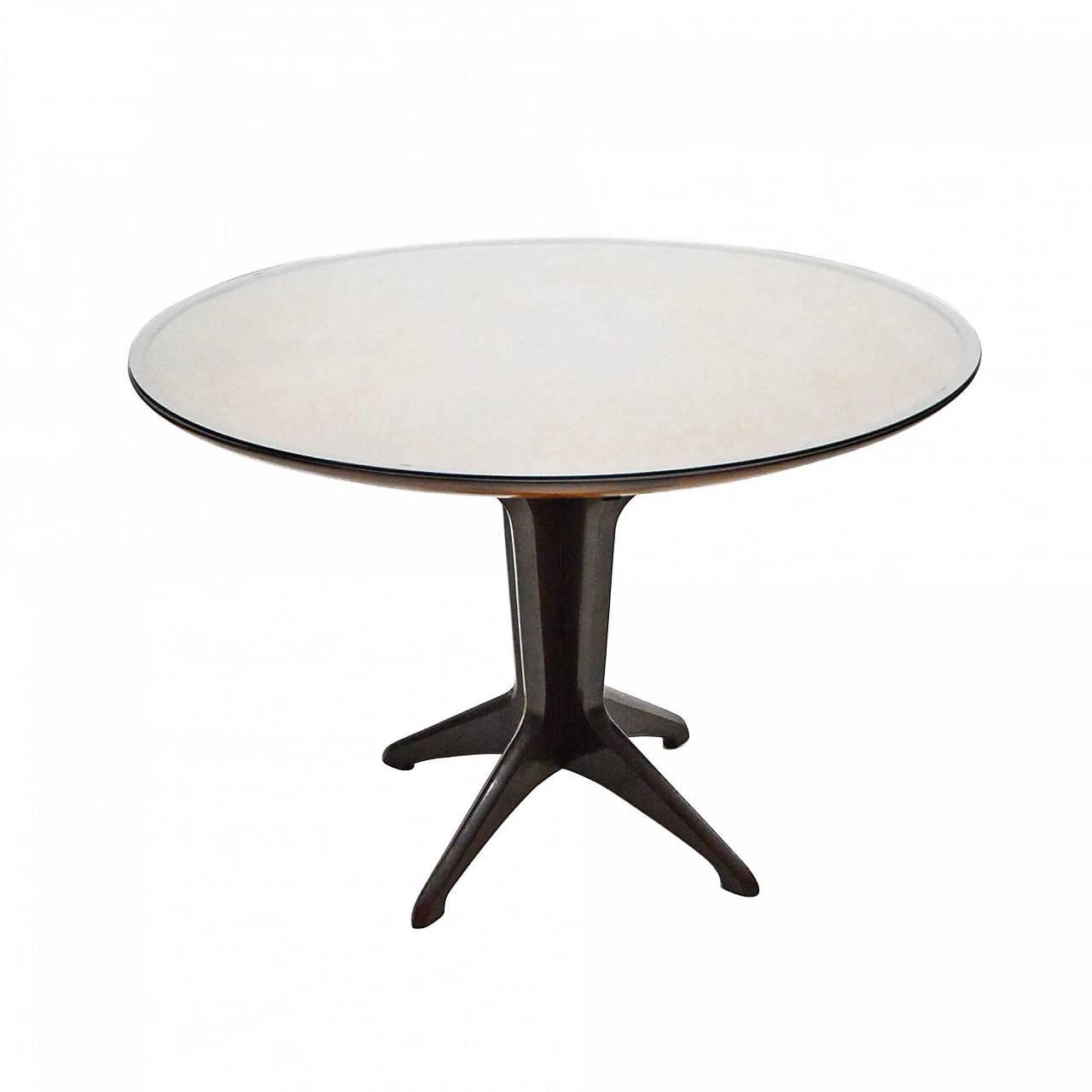 Tavolo tondo allungabile nello stile di Ico Parisi, anni '50 1117229