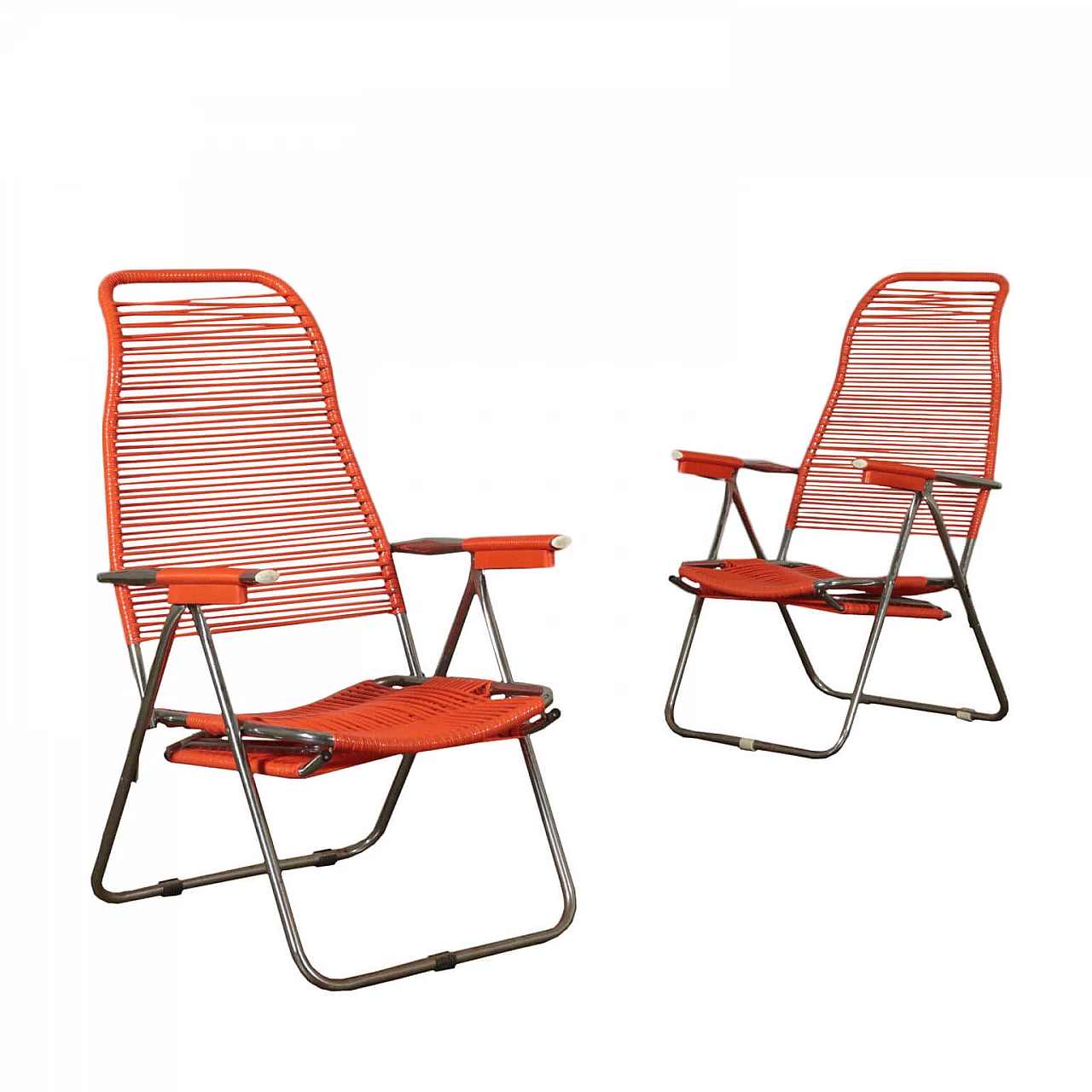 Pair of outdoor deckchairs, 1960s 1117481