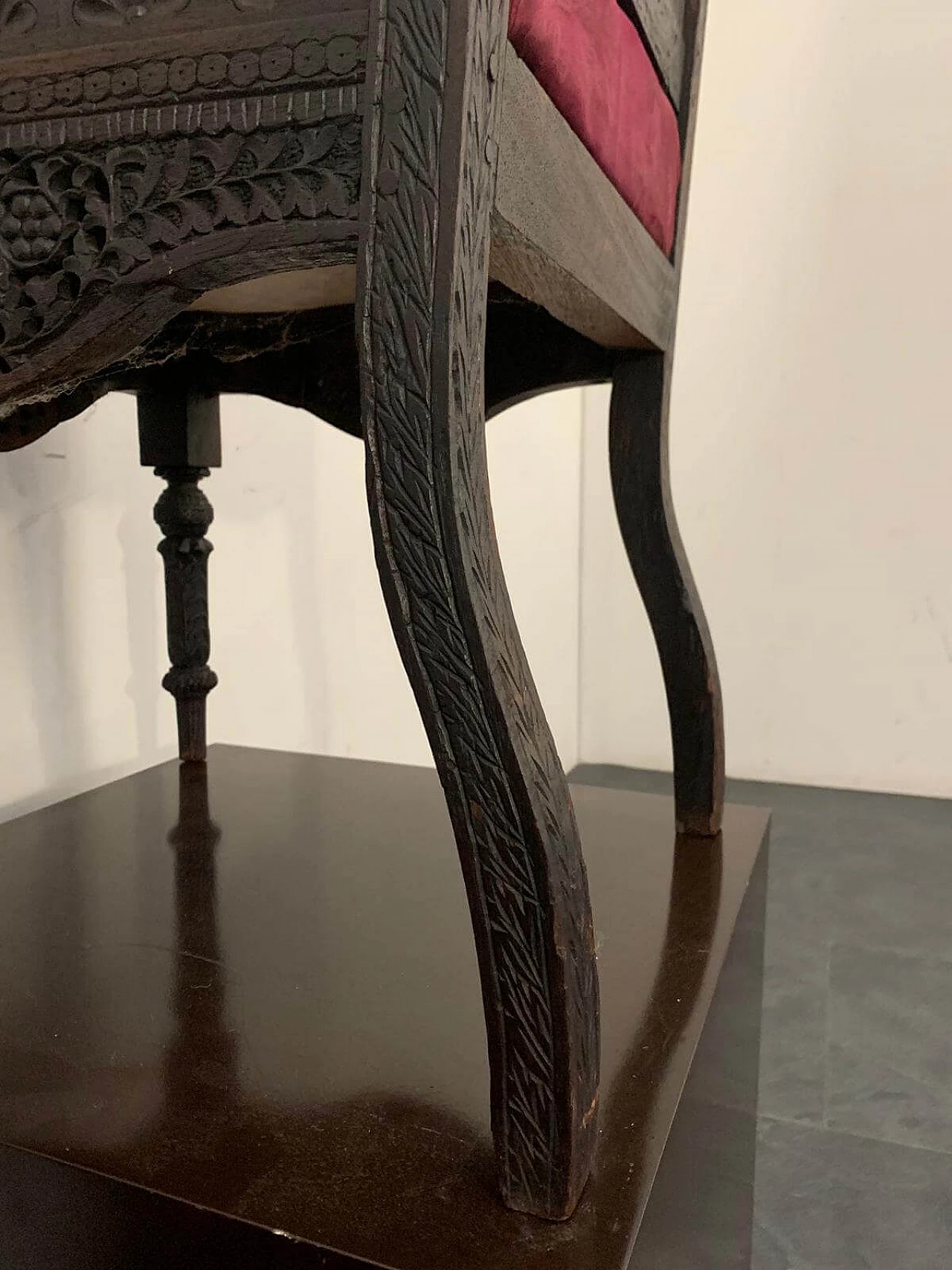 Coppia di sedie da pranzo coloniali, '800 1117829