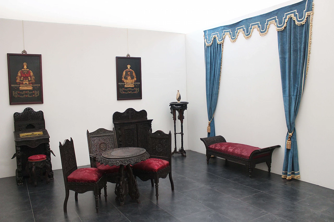 Coppia di sedie da pranzo coloniali, '800 1117831