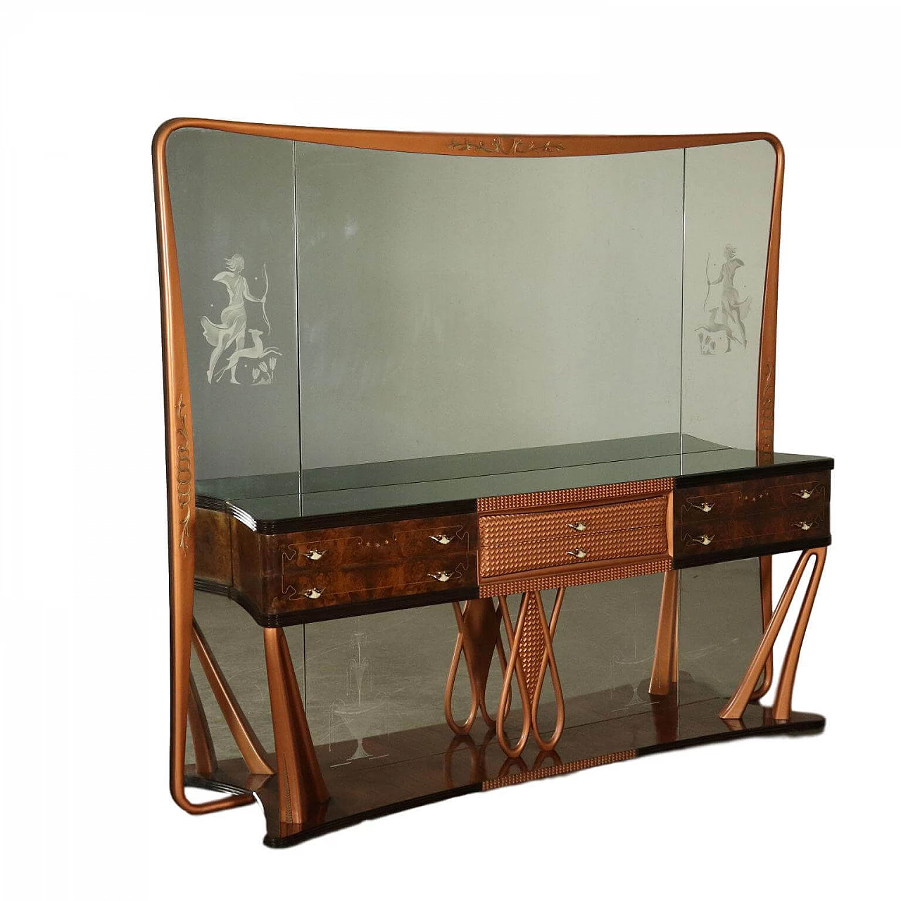 Briarwood console table with mirror, 1940's 1118108