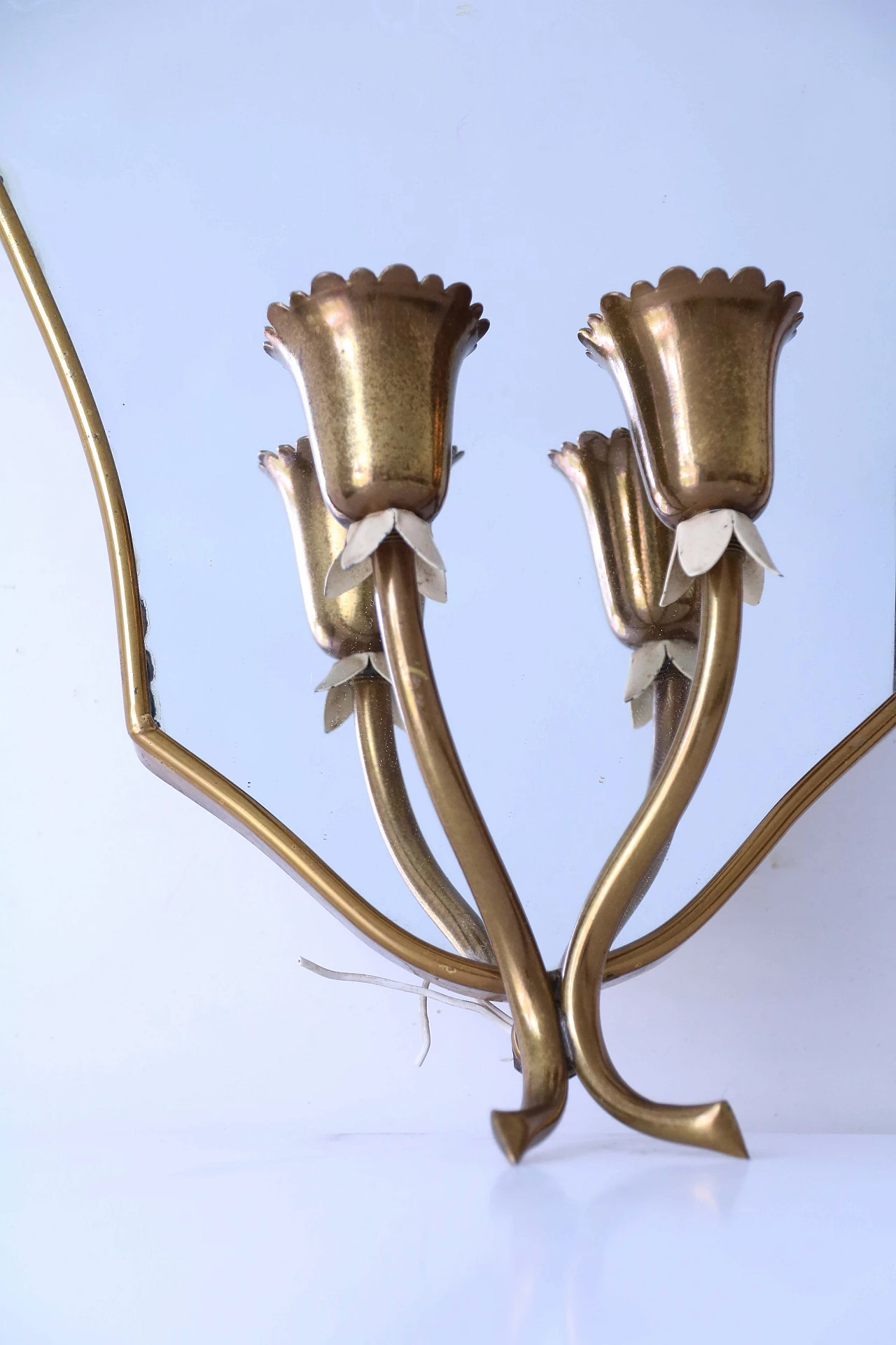 Coppia di lampade da parete con specchio 1118316