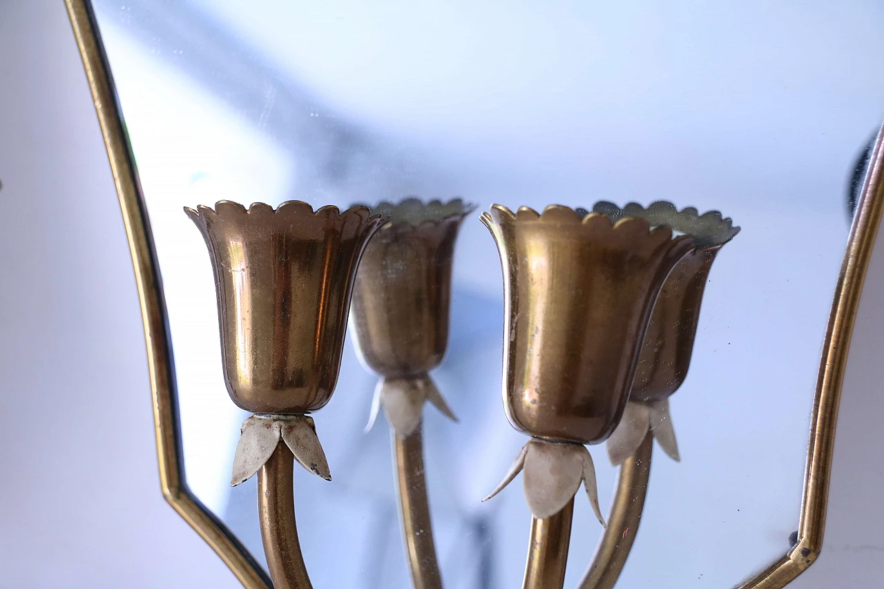 Coppia di lampade da parete con specchio 1118317